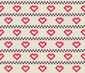 abstract pixel seamless pattern