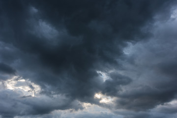 Dark storm clouds