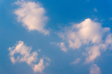 blue sky and white cloud