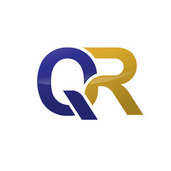 letter Q and R, QR, R, Q logo concept