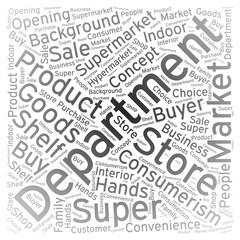 Department ,Word cloud art background