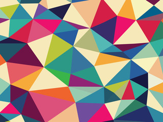 Abstract Triangle Geometrical Multicolored Background - obrazy, fototapety, plakaty