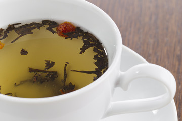 cropped image of a lime tea.