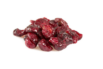 dried cranberry isolated on white