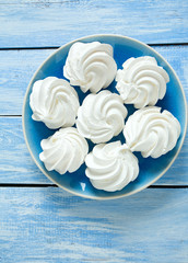 beautiful mirengue on wooden surface