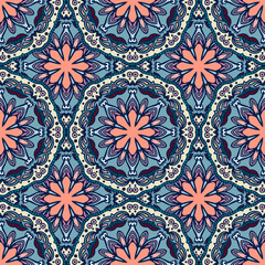 Seamless pattern. Decorative pattern in beautiful colors. Vector illustration