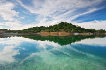 River and spring forest.