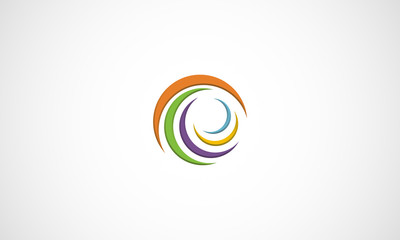  spiral and swirls logo design element
