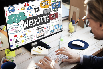 Website Internet Homepage Browser HTML Concept