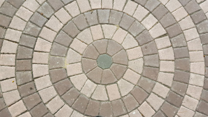 Concrete block on the floor