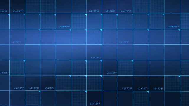technology animated digital computer matrix network grid