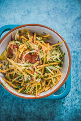 butternut salad, vibrant and healthy food