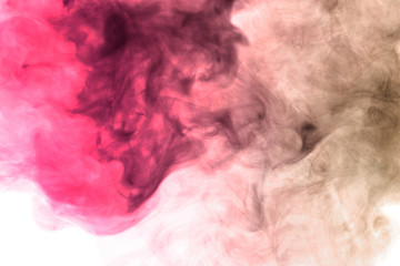 Fototapeta premium Abstract crimson smoke hookah. Gaseous.
