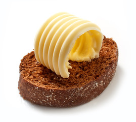 butter curl on bread