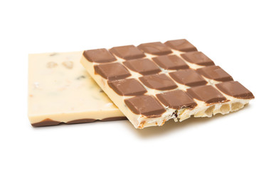 chocolate bar isolated