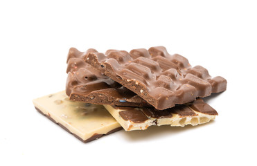 chocolate bar isolated