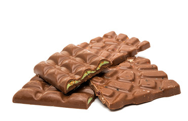 chocolate bar isolated