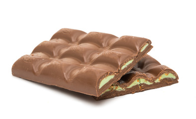 chocolate bar isolated
