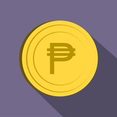 Obraz premium Peso icon, flat style