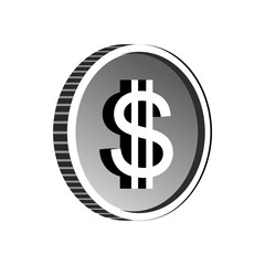 Dollar sign icon, simple style