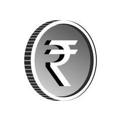 Indian rupee sign icon, simple style