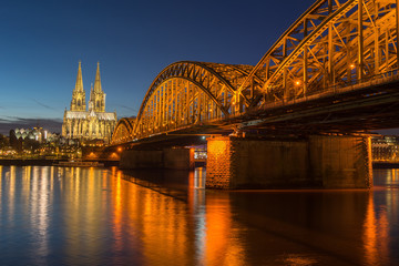 Bridge and the Dom of Cologne
