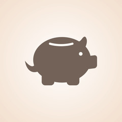Icon Of Piggy Bank,Save Money.