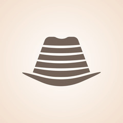 Icon Of Top Hat, Round Hat, hunter Hat.