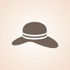 Icon Of Ladies Round Hat .