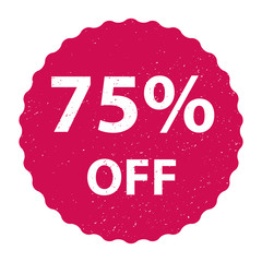 75 percent off sale
