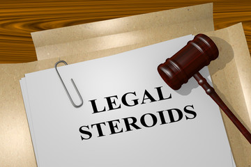 Legal Steroids legal concept - obrazy, fototapety, plakaty