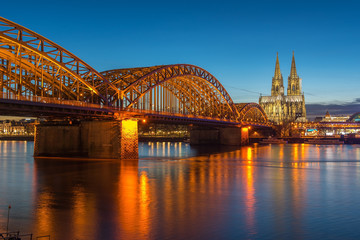 Bridge and the Dom of Cologne