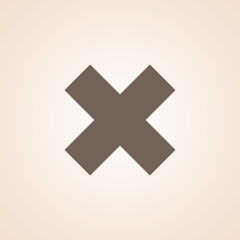 Obraz premium Icon Of Close, Cross.