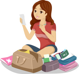 Teen Girl Travel Check List Read