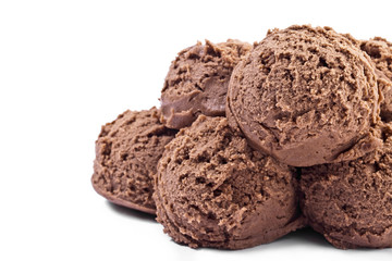Fototapeta na wymiar close up chocolate ice cream