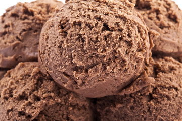 chocolate ice cream scoops