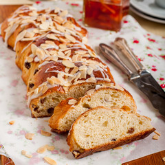 Sliced Braided Sweet Bread