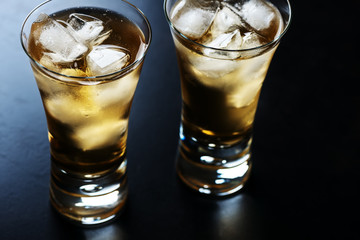Beverage in a glass