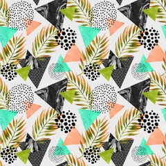 Tuinposter Abstract summer geometric seamless pattern © Tanya Syrytsyna