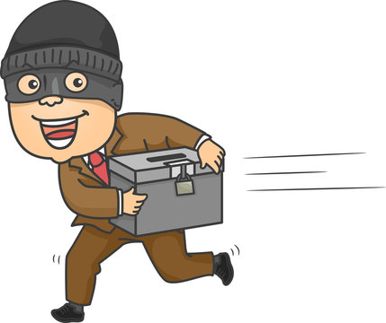 recommend clip art: Man Steal Ballot Box