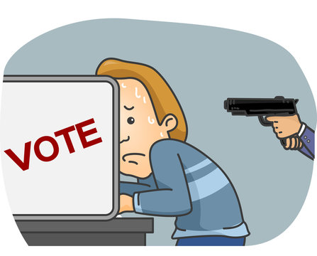 recommend clip art: Man Vote Gunpoint