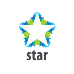 Obraz premium vector logo star