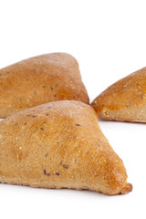 baked triangle bread