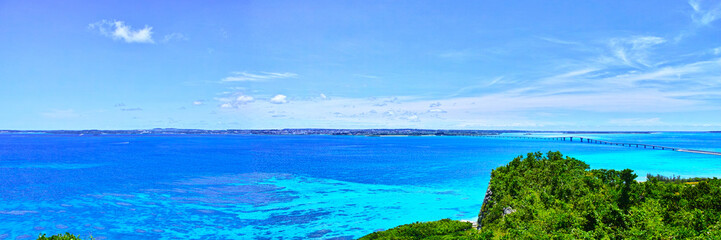 Obraz premium 伊良部島 牧山展望台からの風景