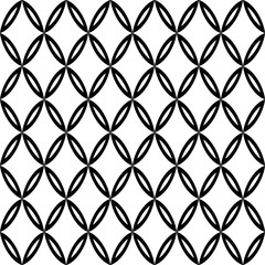 Naklejka premium Vector modern seamless geometry pattern, black and white abstract geometric background, subtle pillow print, monochrome retro texture, hipster fashion design