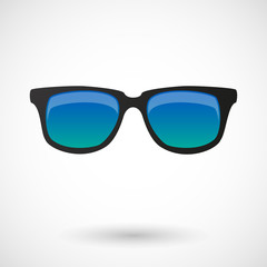 Isolated vector illustration of  a sunglasses icon