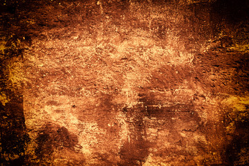 Wall fragment with attritions and cracks