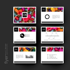 Fototapeta premium abstract vector brochure template. Flyer Layout