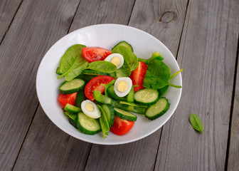 colorful fresh vegetable salad