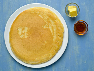rustic large homemade pancake